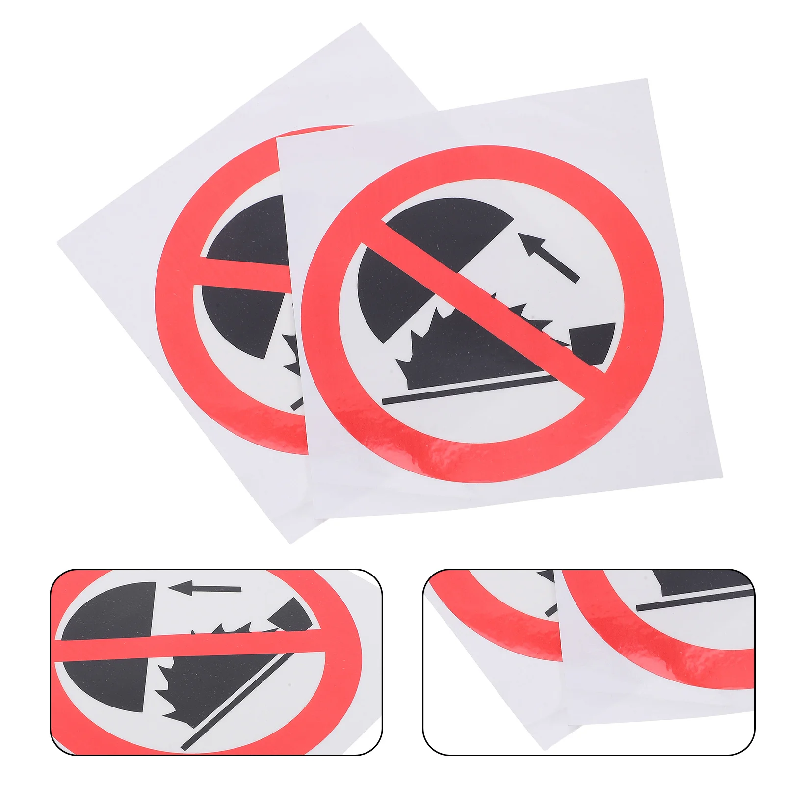 

2Pcs Do Not Touch Warning Stickers Safety Caution Decals Self Adhesive Warning Labels for Hazardous Zones Schools