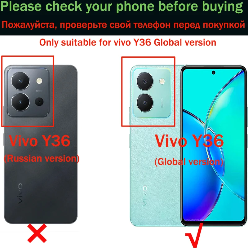 For Vivo Y36 Y27 Y78 Plus Luxury Case RFID Leather Back Cover For Vivo Y27S Y35 Y22 Y 21 20 12 S Y33S Y11S Y17 Y15 Y35M+ Funda