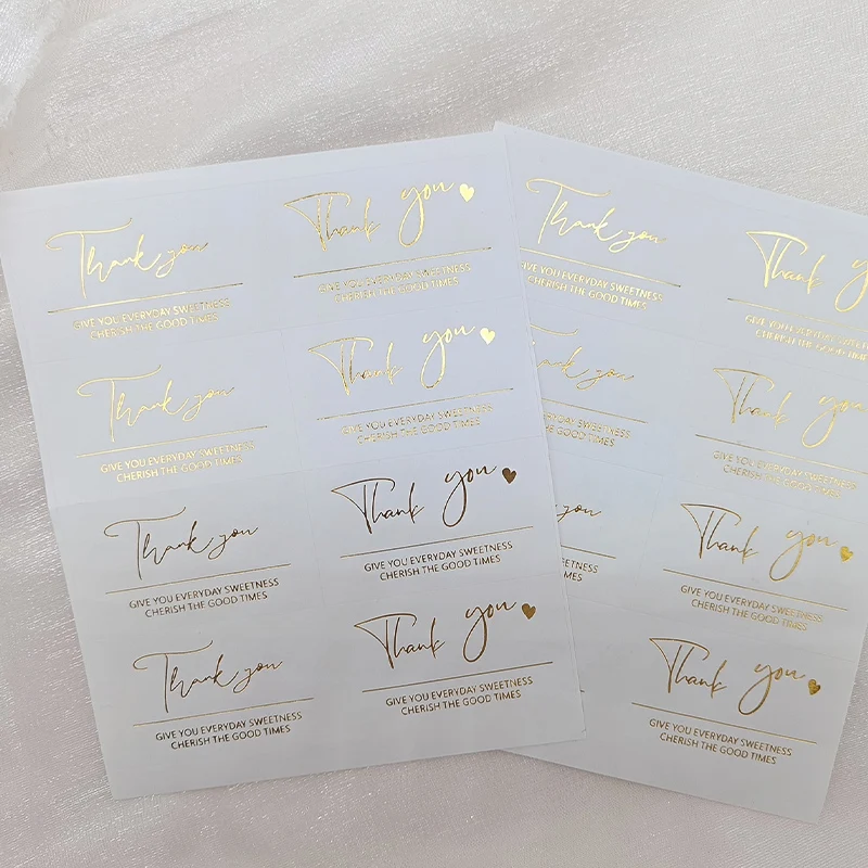 40-80ชิ้น/แพ็คโปร่งใสสติกเกอร์ซีลป้ายขนาดเล็กของขวัญบรรจุภัณฑ์สติกเกอร์เครื่องเขียน