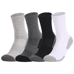 3 pairs Men Thick Breathable Cotton Cushion Crew Outdoor Sports Hiking Trekking Socks Work Boot Socks For Men 35-50 EU