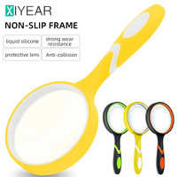 10X Non-Slip Handheld Reading Magnifier For Kids And Seniors 50mm Magnifying Glass Lens For Reading And Nature Exploration