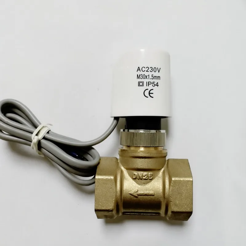 Brass Thermostatic Regulator Valve Double Female Thread Magnetic Lock Adjustable Flow Control Sturdy Pipeline Fitting for Water