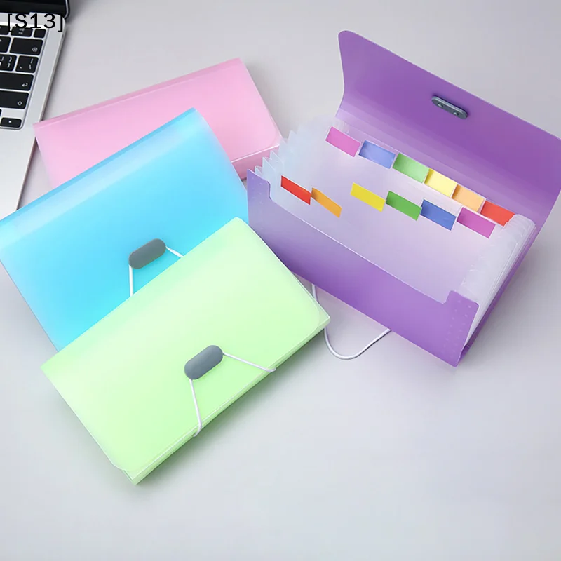 

A6 Expanding Wallet Organ Bag Waterproof File Bag Organizer Data Book 1 layers[S13]