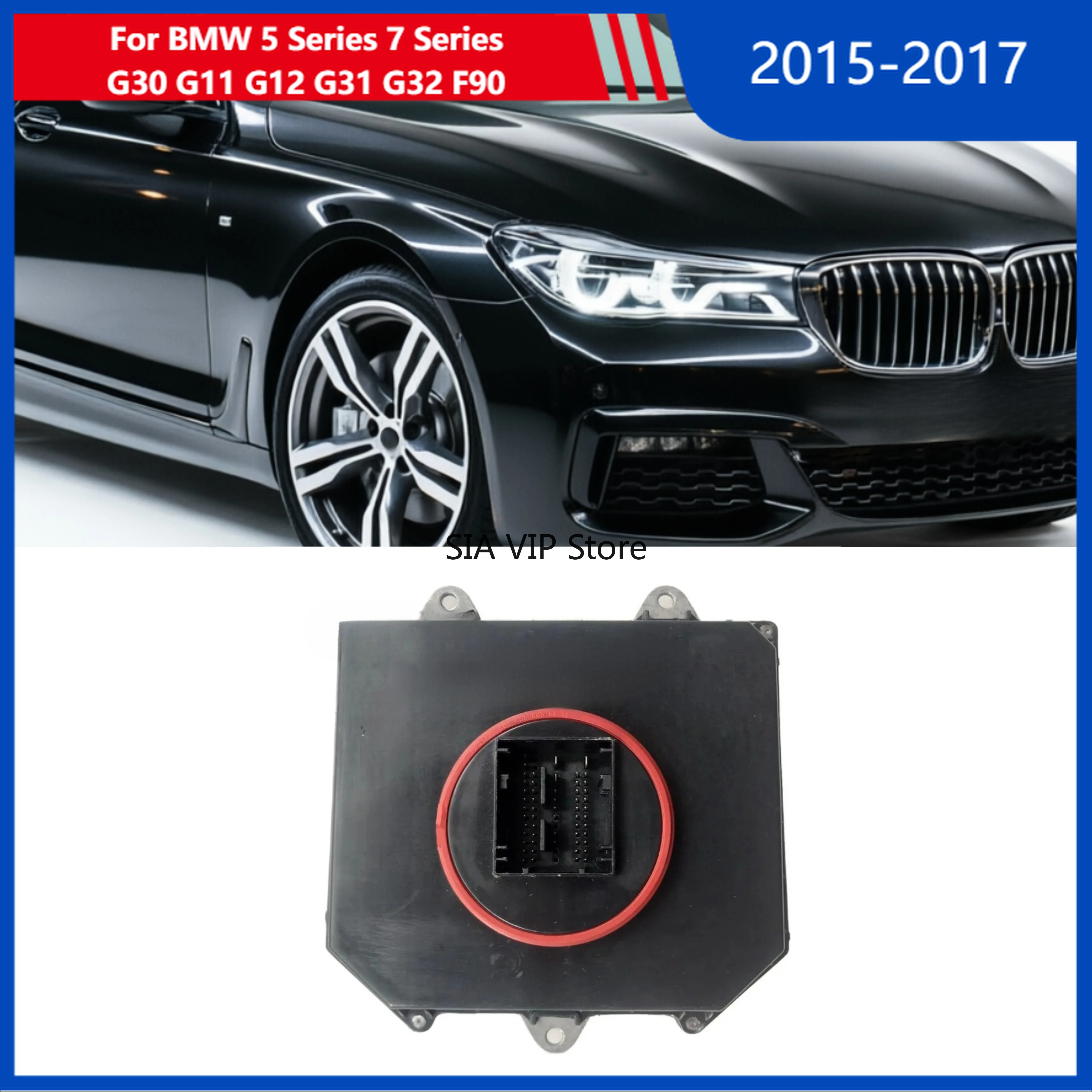 

63117472767 For 2015-2017 BMW 5 Series 7 Series G30 G11 G12 G31 G32 F90 Adaptive LED Headlight Control Unit Module 63117464385