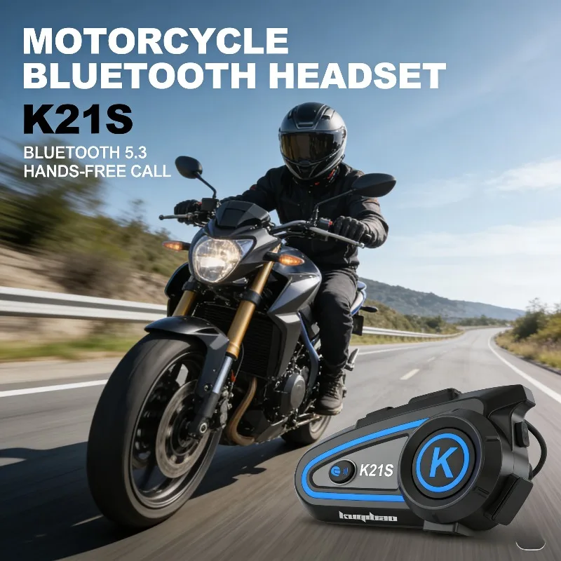 

Мотоциклетная Bluetooth-гарнитура для шлема с двойной интерком-связью, LED-подсветкой, Hi-Fi звуком, водонепроницаемые беспроводные наушники для езды на мотоцикле