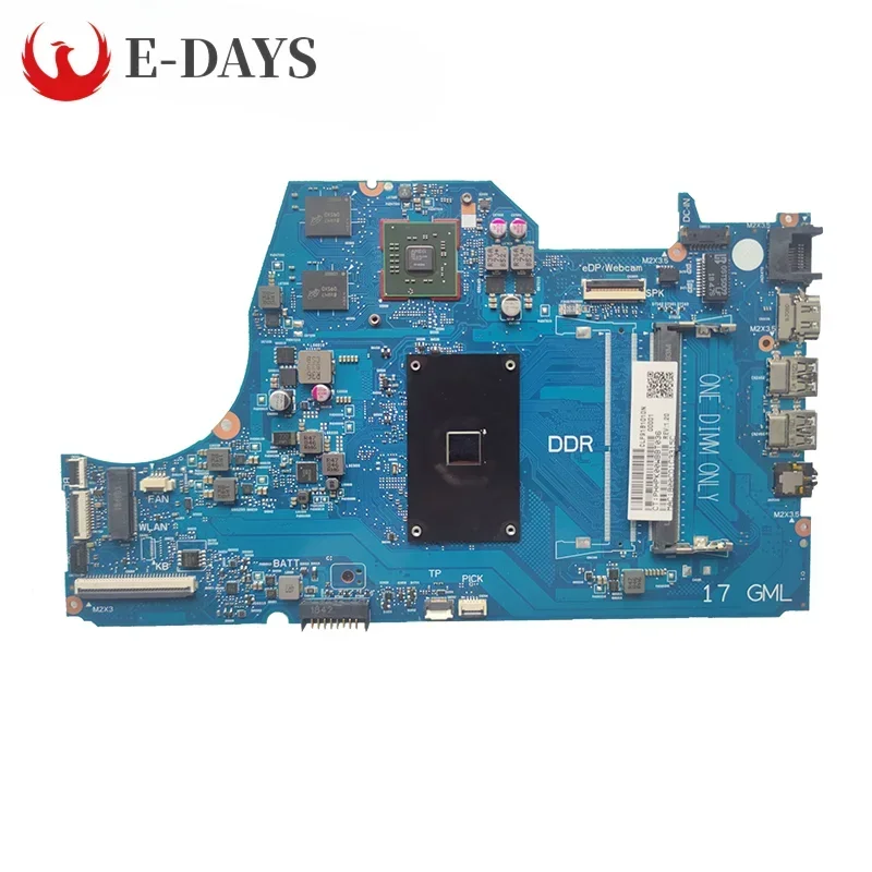 

For HP Pavilion 17-BY Laptop Motherboard 6050A2980801-MB-A01 Notebook Mainboard CPU N4000 N5000 DDR4 L22745-601 L22745-001