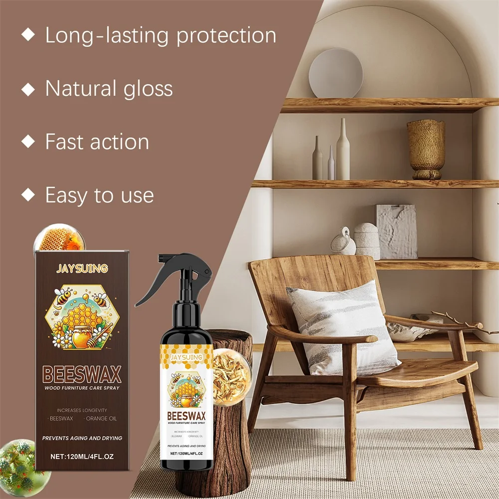 Beeswax Wood Polish For Floors Furniture Natural Beeswax Furniture Polish Spray Restore Shine Aging Repair Furniture Care