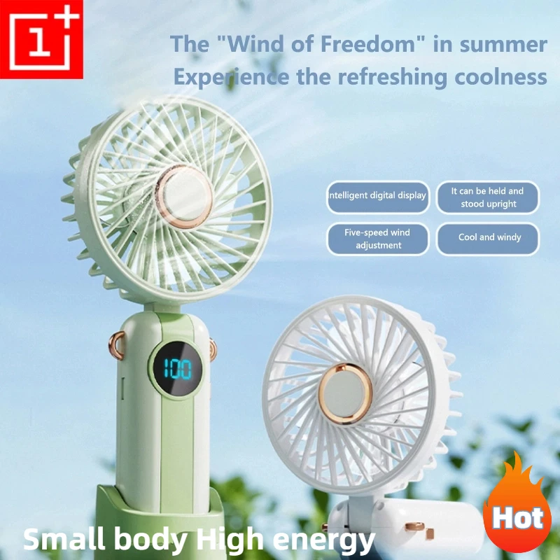 ventilador-dobravel-oneplus-com-tela-led-inteligente-de-energia-eolica-de-5-velocidades-que-pode-ser-realizada-para-cima-ou-pendurado-ao-redor-do-pescoco