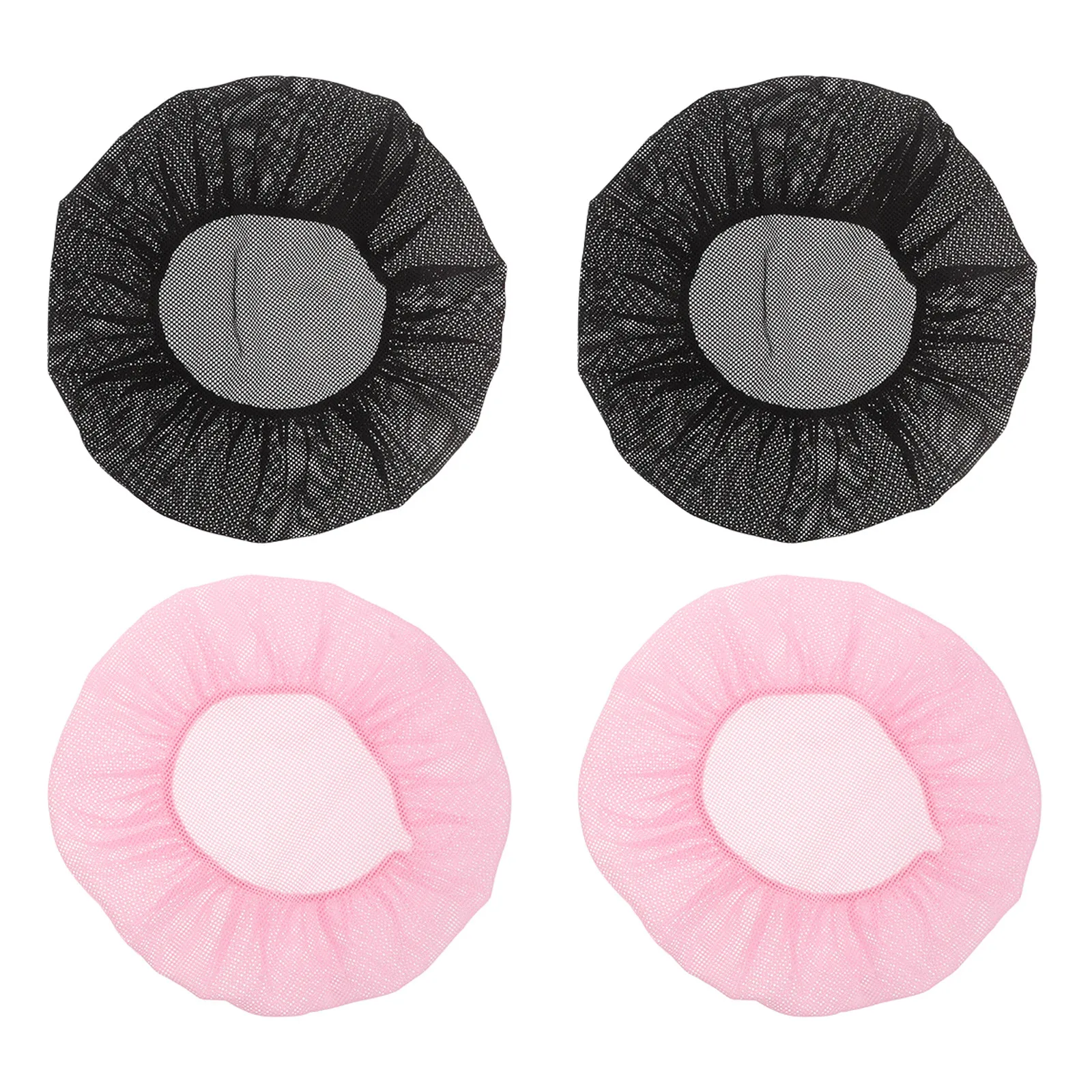 

4Pcs Sleep Bonnet Breathable Mesh Hair Cap Elastic Edge Night Hair Care Cap Reusable Soft Mesh Net Sleeping Hat Women