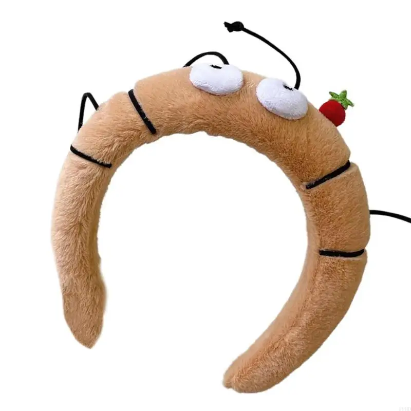 

652F Lovely Plush Animal Headband for Women Kids Face Washing Birthday Party Gathering Headpiece School Event Hair Accessory