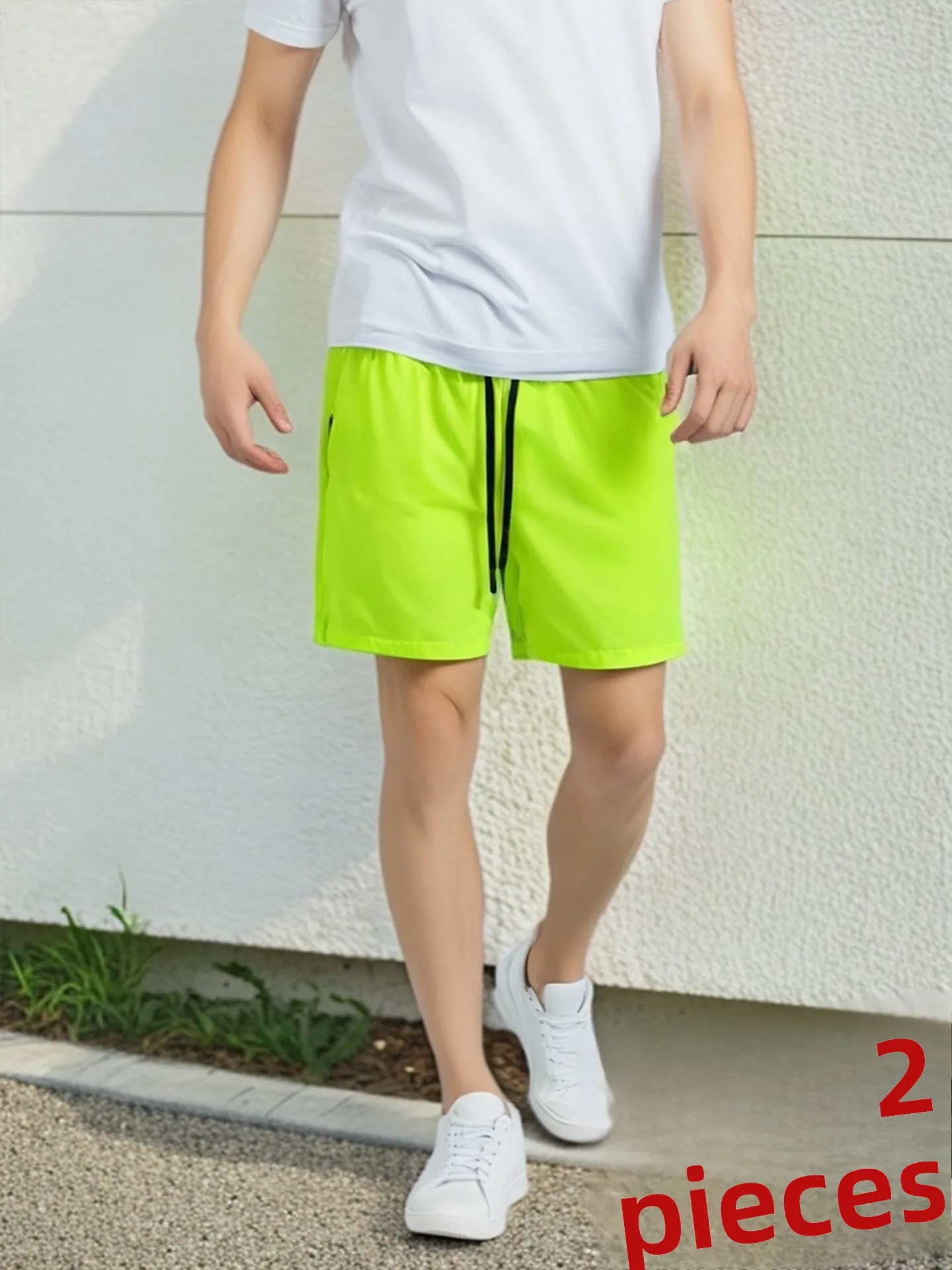 

Мужские спортивные брюки из быстросохнущего ледяного шелка, повседневные, летние, прямого кроя, длиной три четверти, с завязками, молодежные, модные