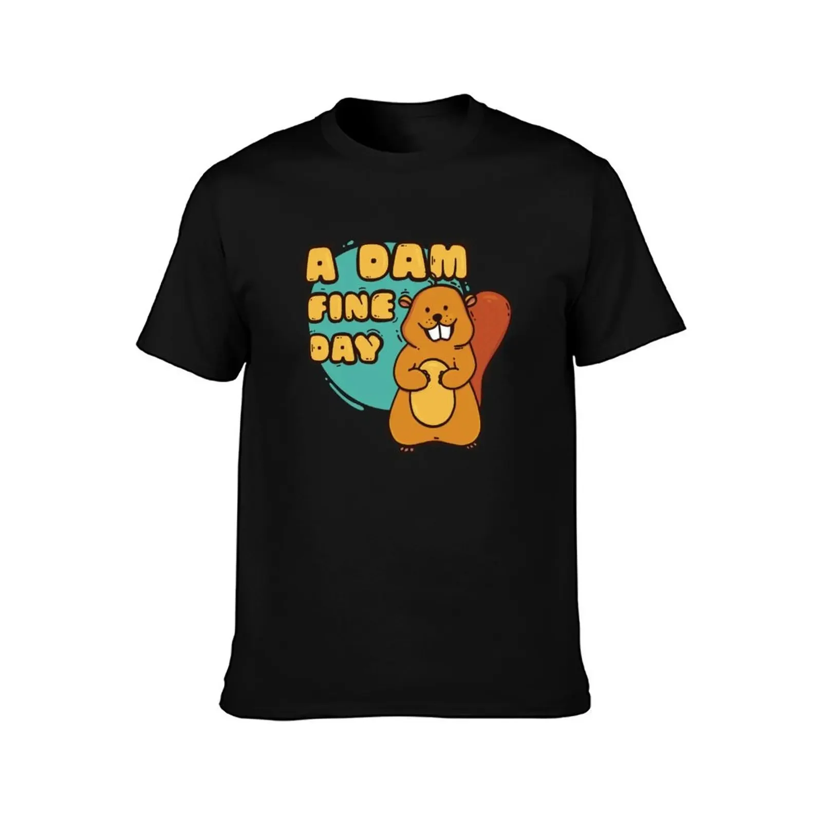 A dam fine day T-Shirt anime figures tops black t-shirts for men