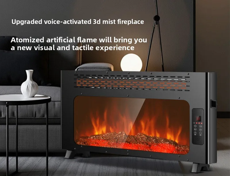 Home Use Graphene Warmer Fireplace Heater Low Power Consumption Indoor Bedroom Office