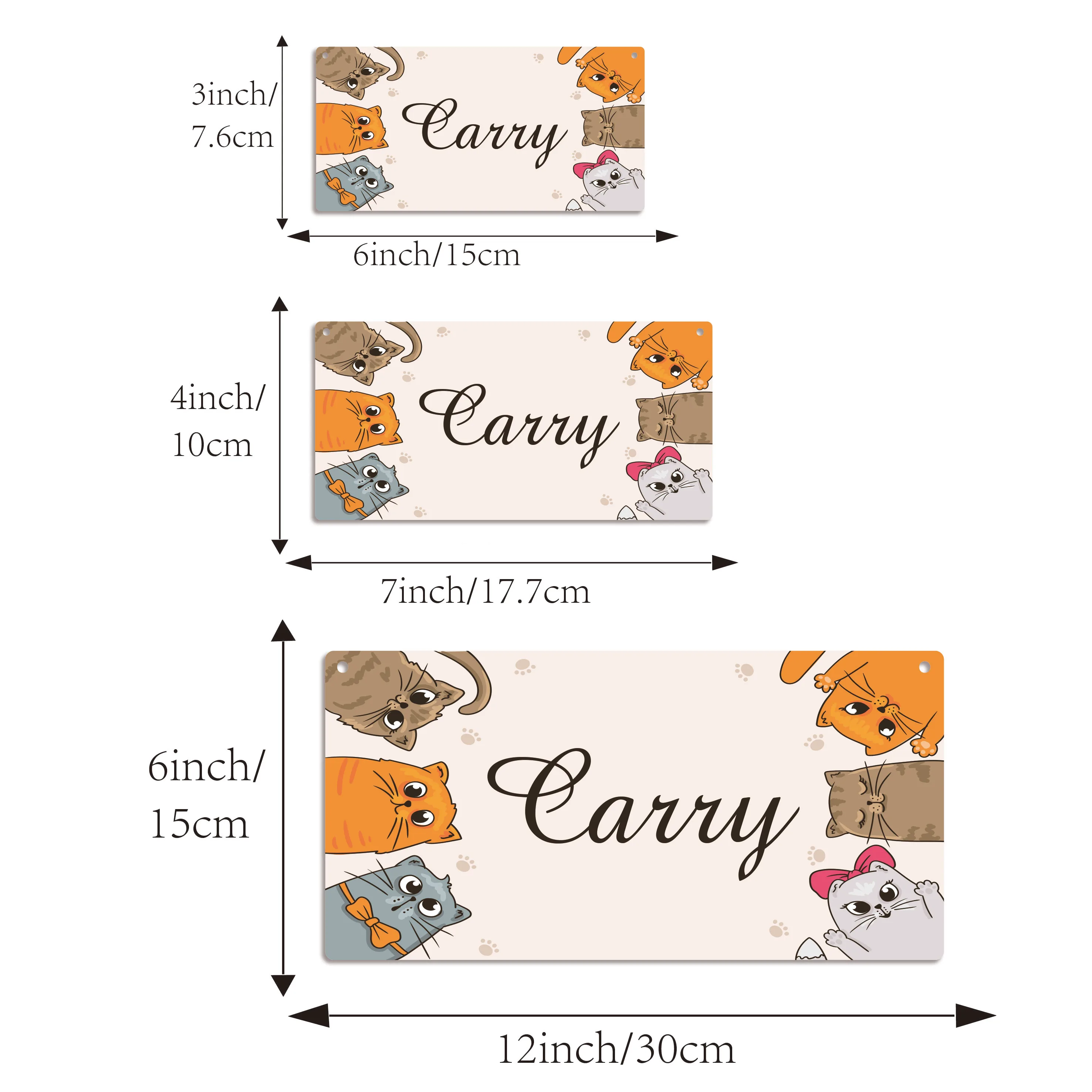 

1 pc pretty cats Customized Name Hanging Sign Personalized Listing Garden Plaque Home Art Decor Garden Plaque