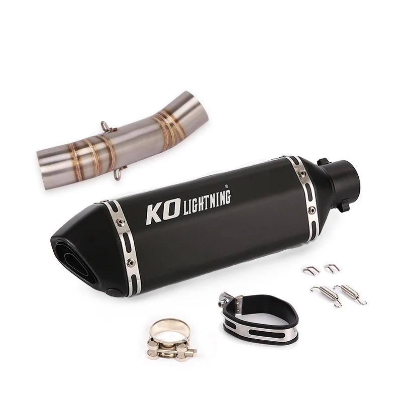 

For CBR400 CB500R 16-22 DB Killer Escape Intermediate Link Section Removable Slip On Exhaust System Muffler Baffle Pipe 50.8MM