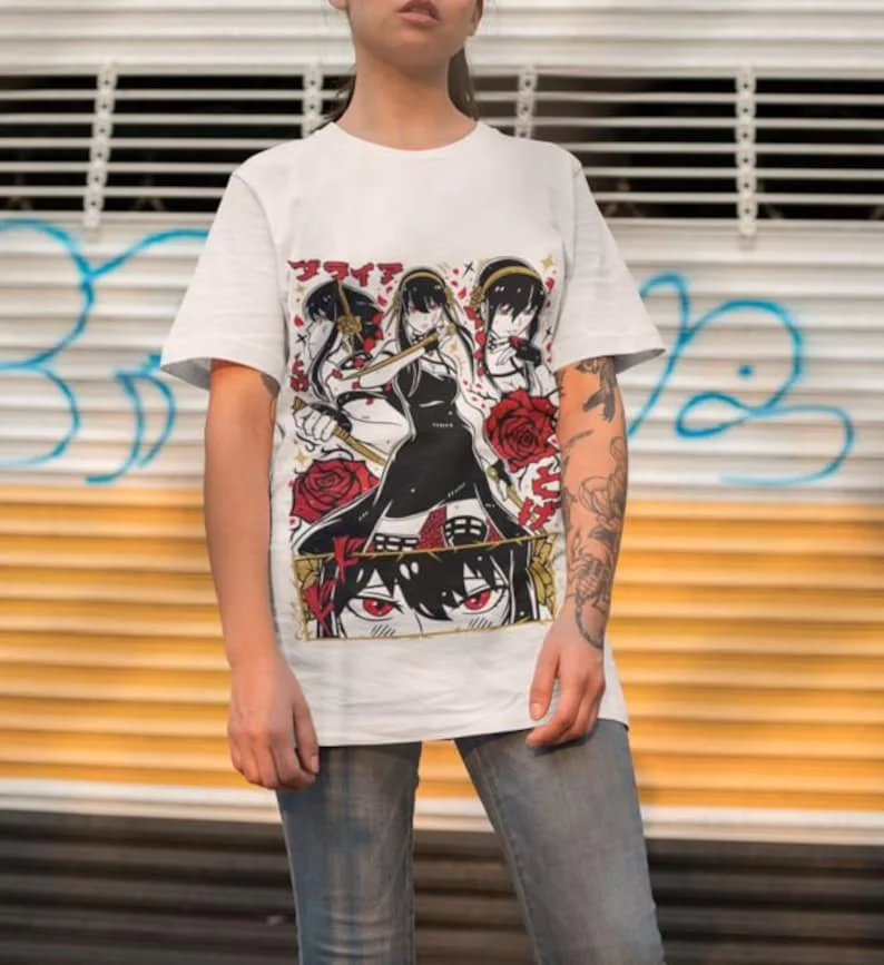 Anime retro T-shirt, 100% cotton, all sizes for men and women Comic lovers