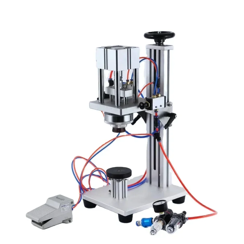 

LTX-80 Commercial Seml Automatlc Pneumatic Perfume Bottle Crimping Machine Perfume Capping Bottle Machine