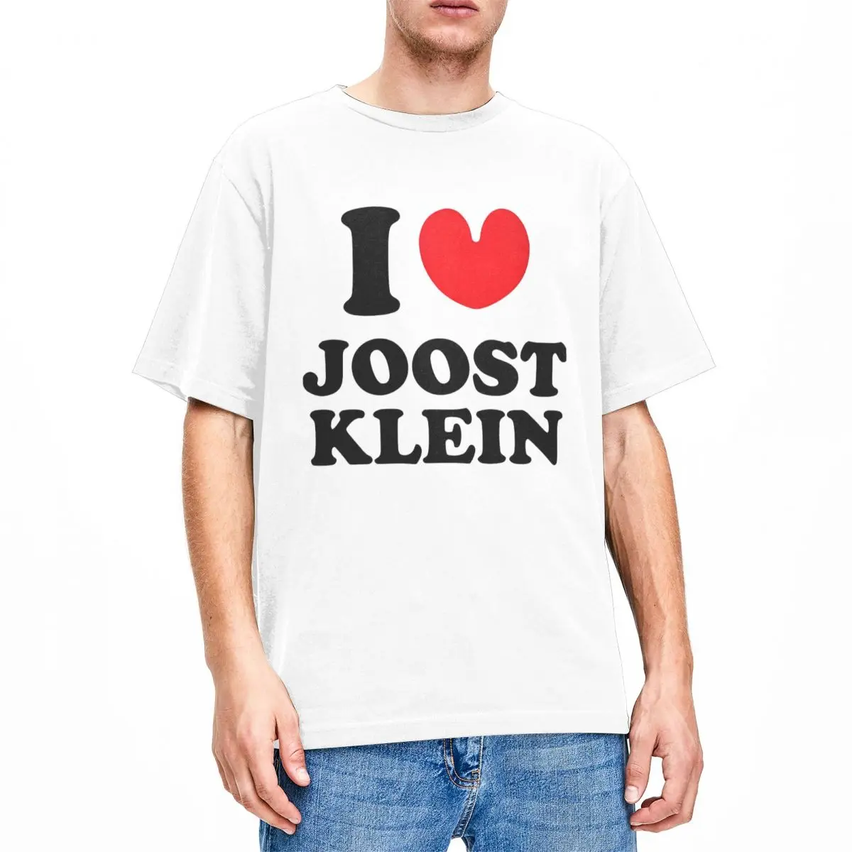 I Love Joost Klein Essential T-Shirt T-Shirt for Men Funny Fashion Cotton Tees Round Collar Short Sleeve T Shirt Printed Clothes