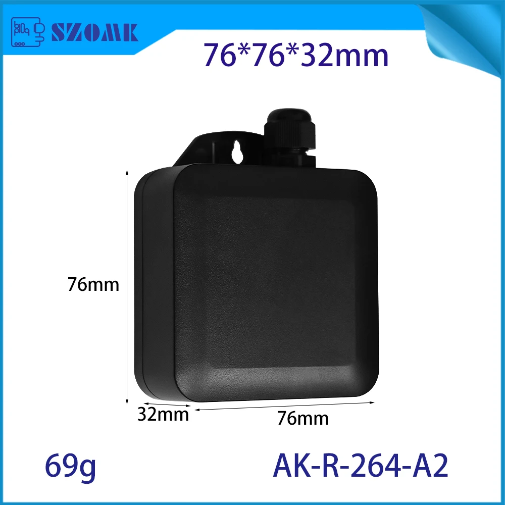 76x76x32mm Smart SIM Card Slot Box Gland Flanged Mounting Wireless 4G Gateway Enclosure for Cellular Conversion Electronics