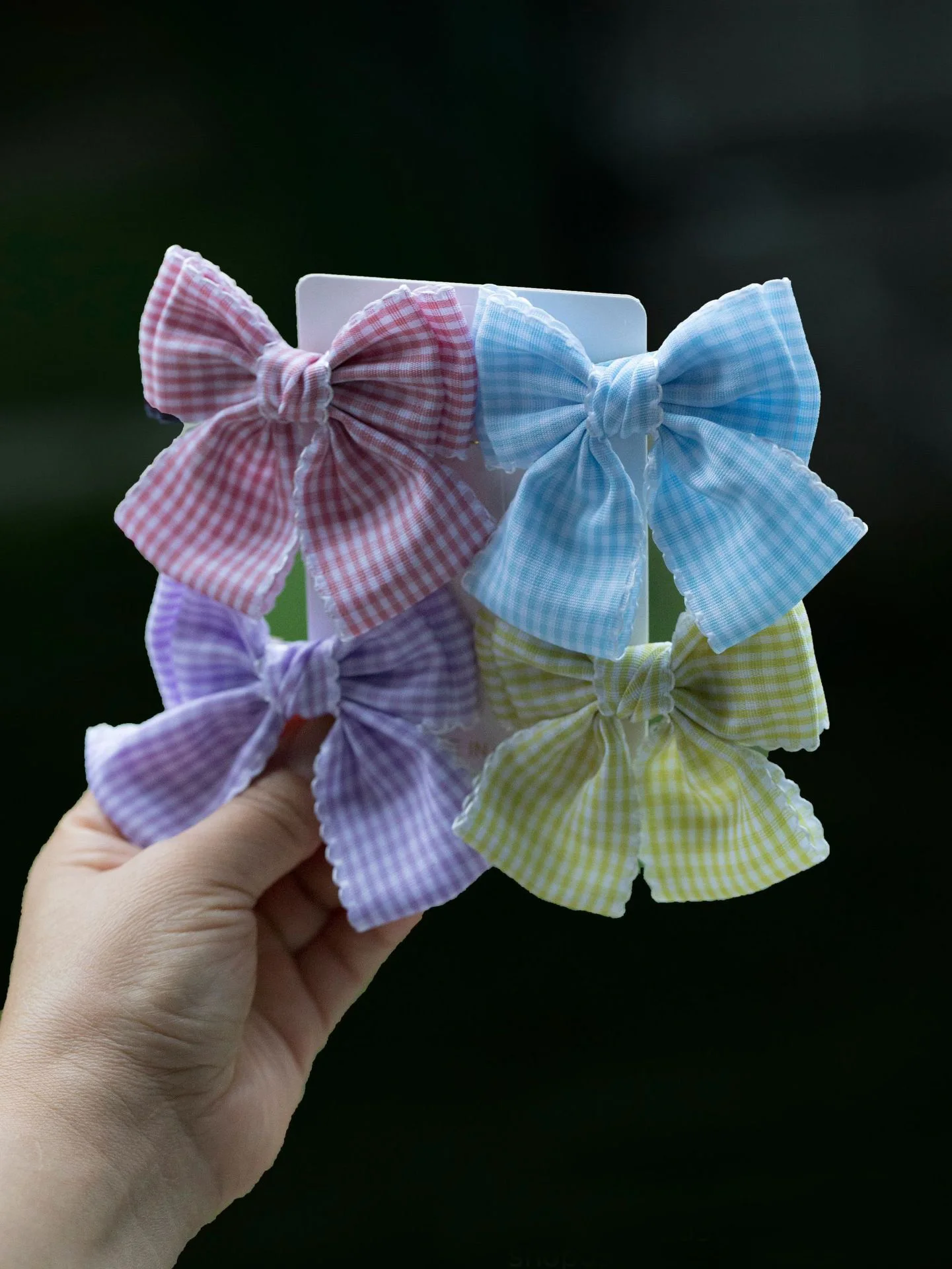 

40 шт./лот, заколки для волос с бантом из клетчатой ленты 2,95 дюйма для школьниц, заколки для хвоста, аксессуары для волос