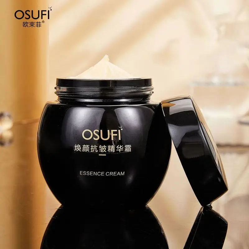 OSUFI Anti-wrinkle Essence Black Face Cream Moisturizing Brighten Lighten Fine Lines Firm Ant Aging Skin Care Dropshipping