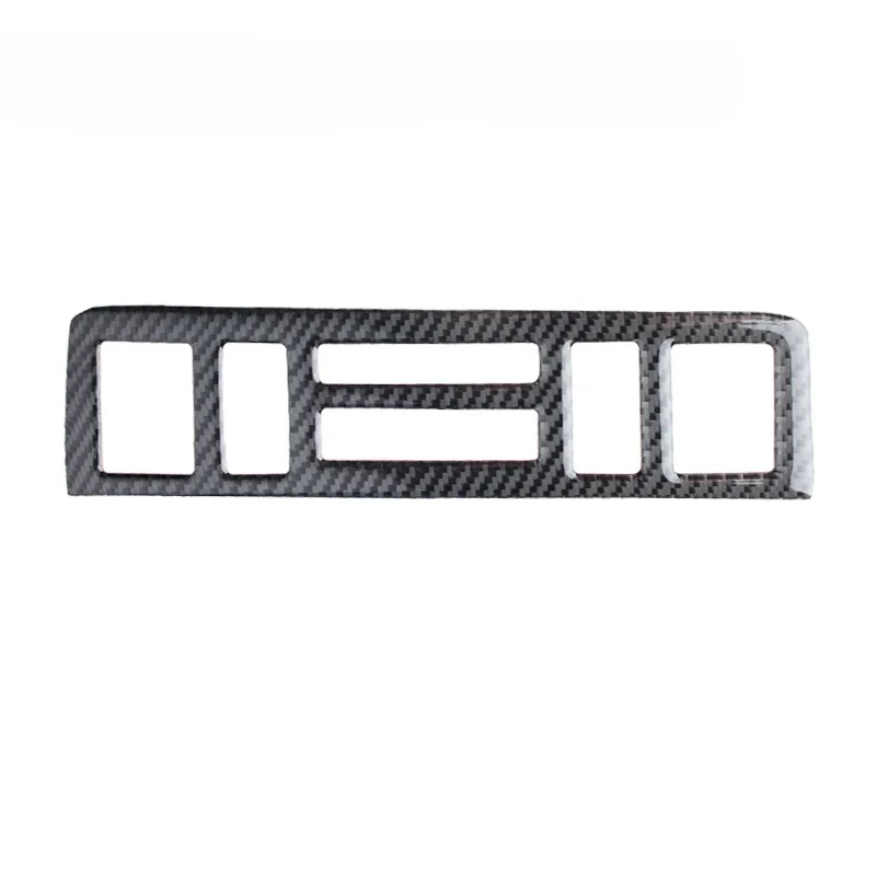 For BMW E46 3 Series 1998-2005 Carbon Fiber Interior Trim Car Central  Air Conditioning CD Button Panel Cover Sticker Accesorios