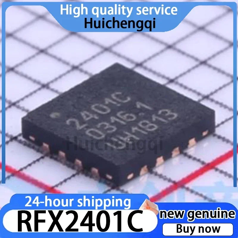 2PCS RFX2401C Packaged QFN-16 2.4GHz ZigBee/ISM Wireless Transceiver Chip IC