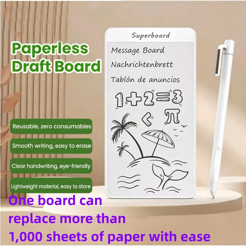 Portable Microcapsule Magnetic Writing Board 5.5 8.5 Inch Erasable Drawing Tablet No Electricity Eye Protection Doodle Pad Kids