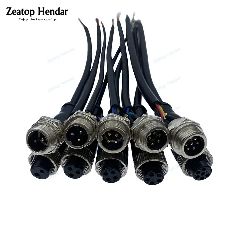 GX12 سلك الطيران للكاميرا سيارة ، كابل إشارة M12 ، المكونات الذكور والإناث ، DVR ومراقبة الدوائر التلفزيونية المغلقة ، 2 دبوس ، 3 دبوس ، 4 دبوس ، 5 دبوس ، 6 دبوس ، 20 سنتيمتر ، 1 قطعة #6