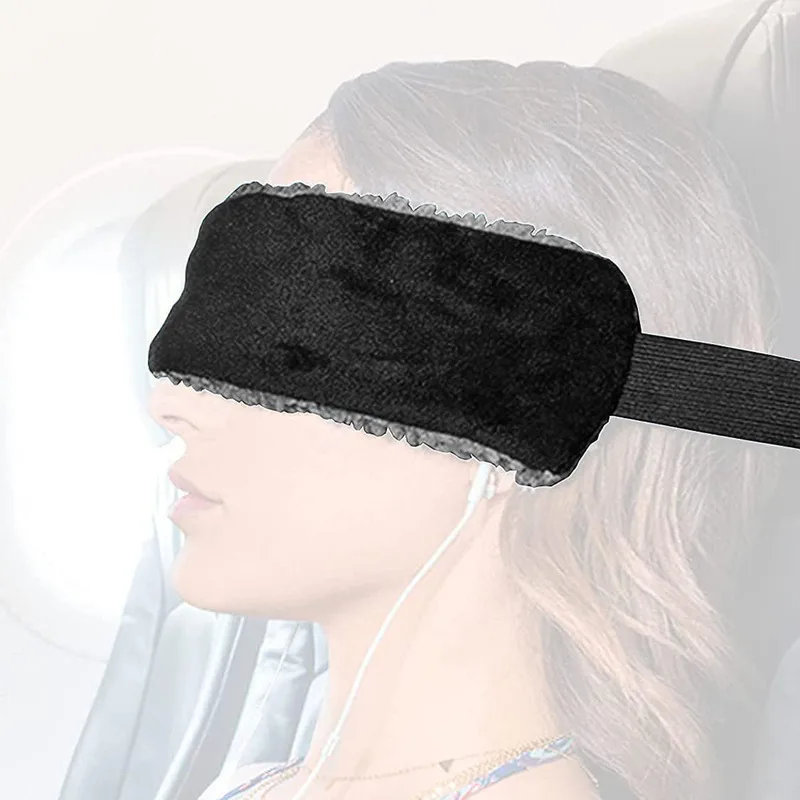 Multi-Functional Eye Mask, Head Strap for Long-Distance Travel on Airplane and High-Speed Rail Seats, Portable Support Eye Mask