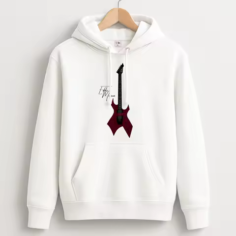 Eddie Munson Guitar - Stranger Things Hoodie High-end Luxury hot product sweatshirt Sports Graphic Fleece warm Casual Print top