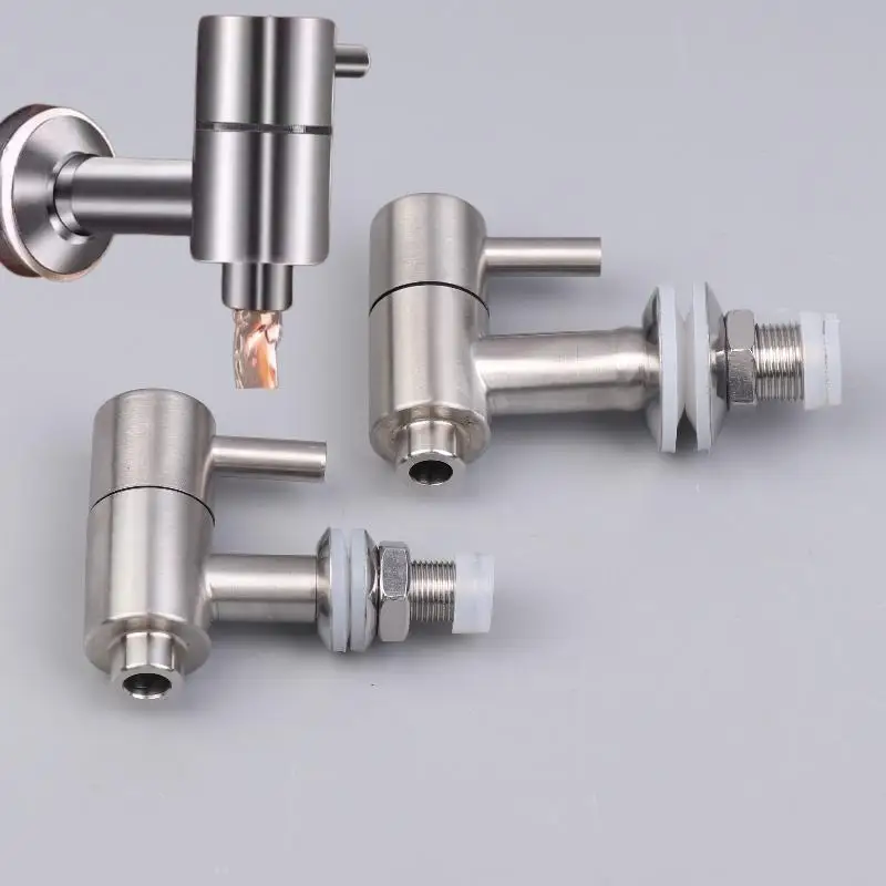 Cask Valve Switch 1 Set Stainless Steel Water Dispenser Faucet Replacement Leakproof Design for Home Kitchen Bar