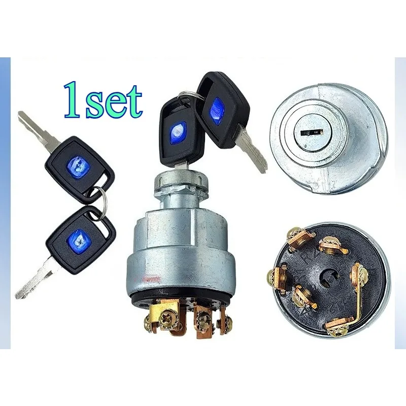 1set for XCMG Loader JK428XG Ignition Start Key Lock Power Switch Roller Shovel Lock