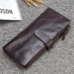 Contact's Name Engrave Fashion Long Purse Genuine Leather Wallet Women Luxury Brand Card Holder Portfolio Money Bag Carteiras