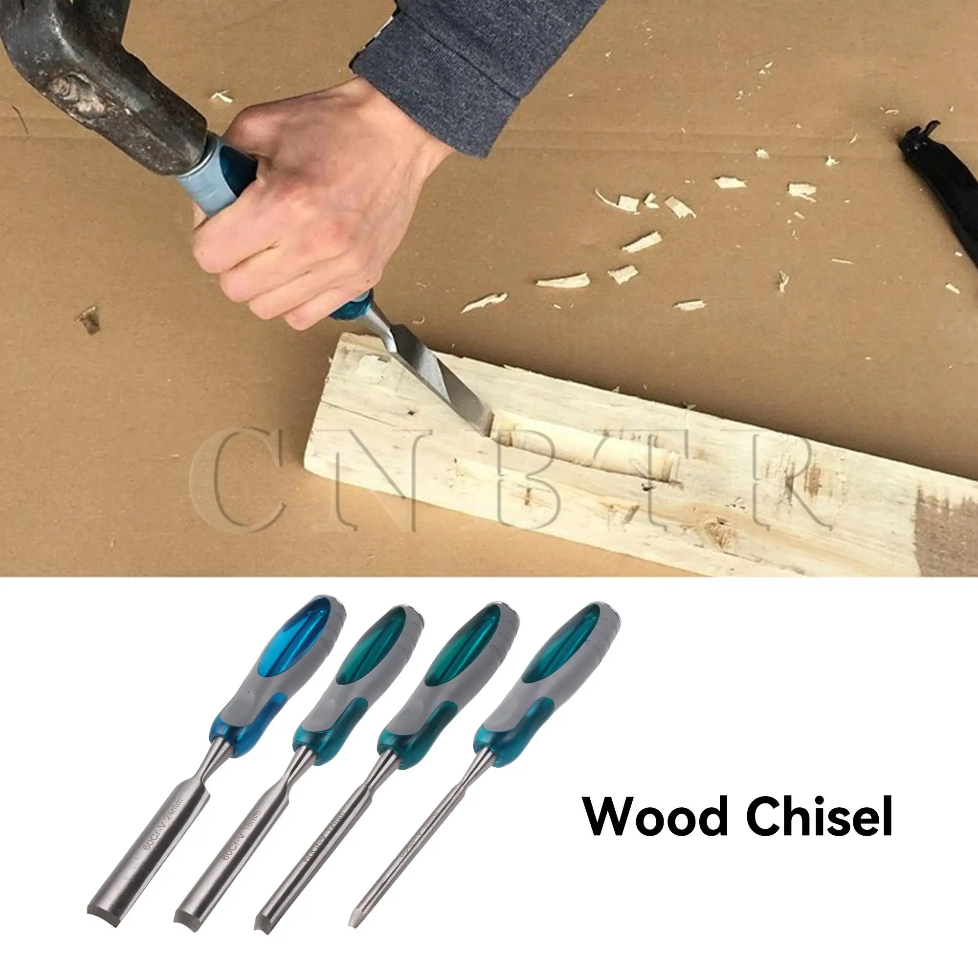 CNBTR 4 Pieces Professional Wood Chisel Tool 1/4