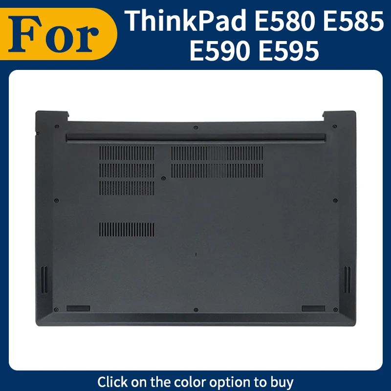 

Black New Bottom Cover For ThinkPad E580 E585 E590 E595 Base Lower Cover D Shell