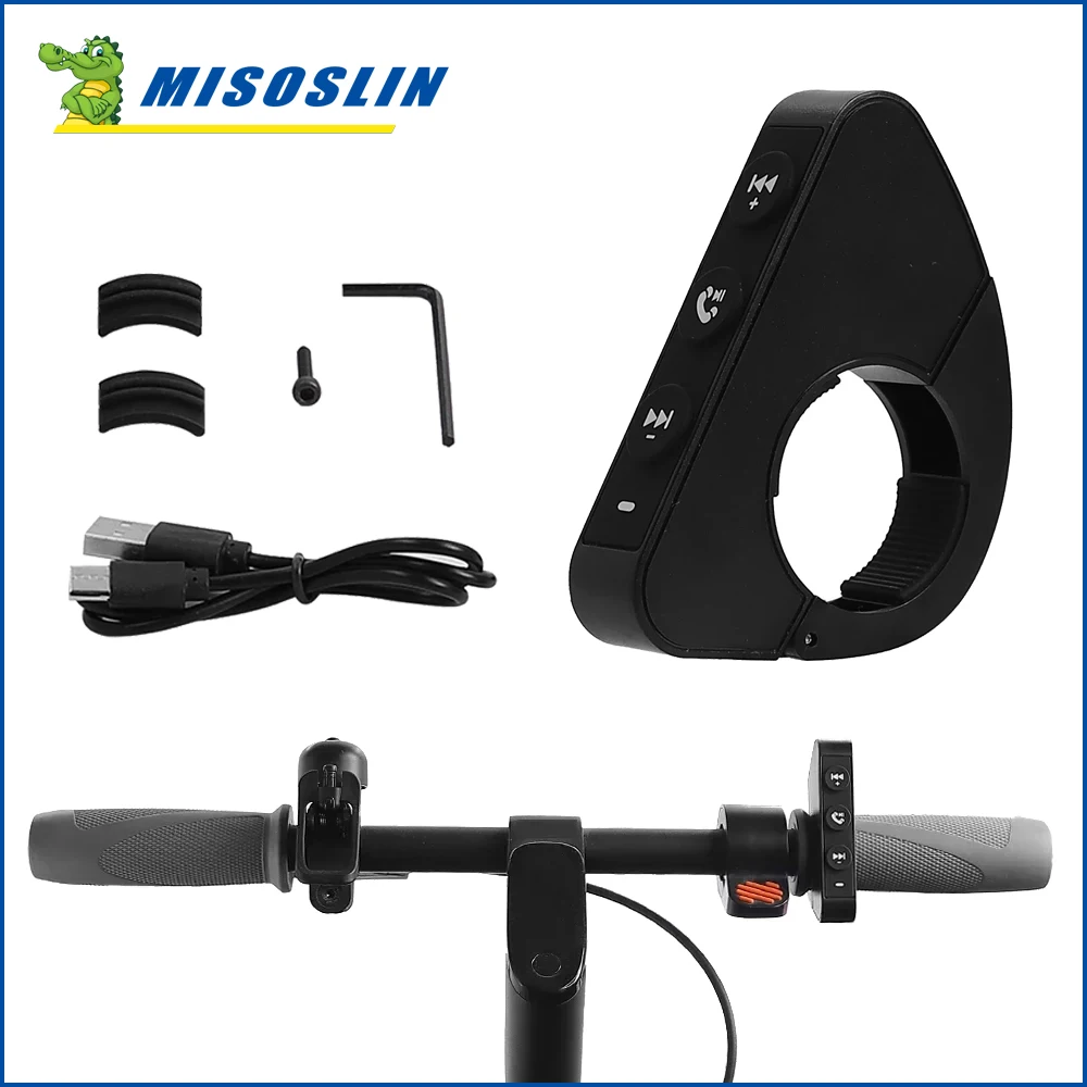 

For Xiaomi for Ninebot Electric Scooter Accessories Wireless Bluetooth Remote Button Helmet Earphone Handlebar Media Controller