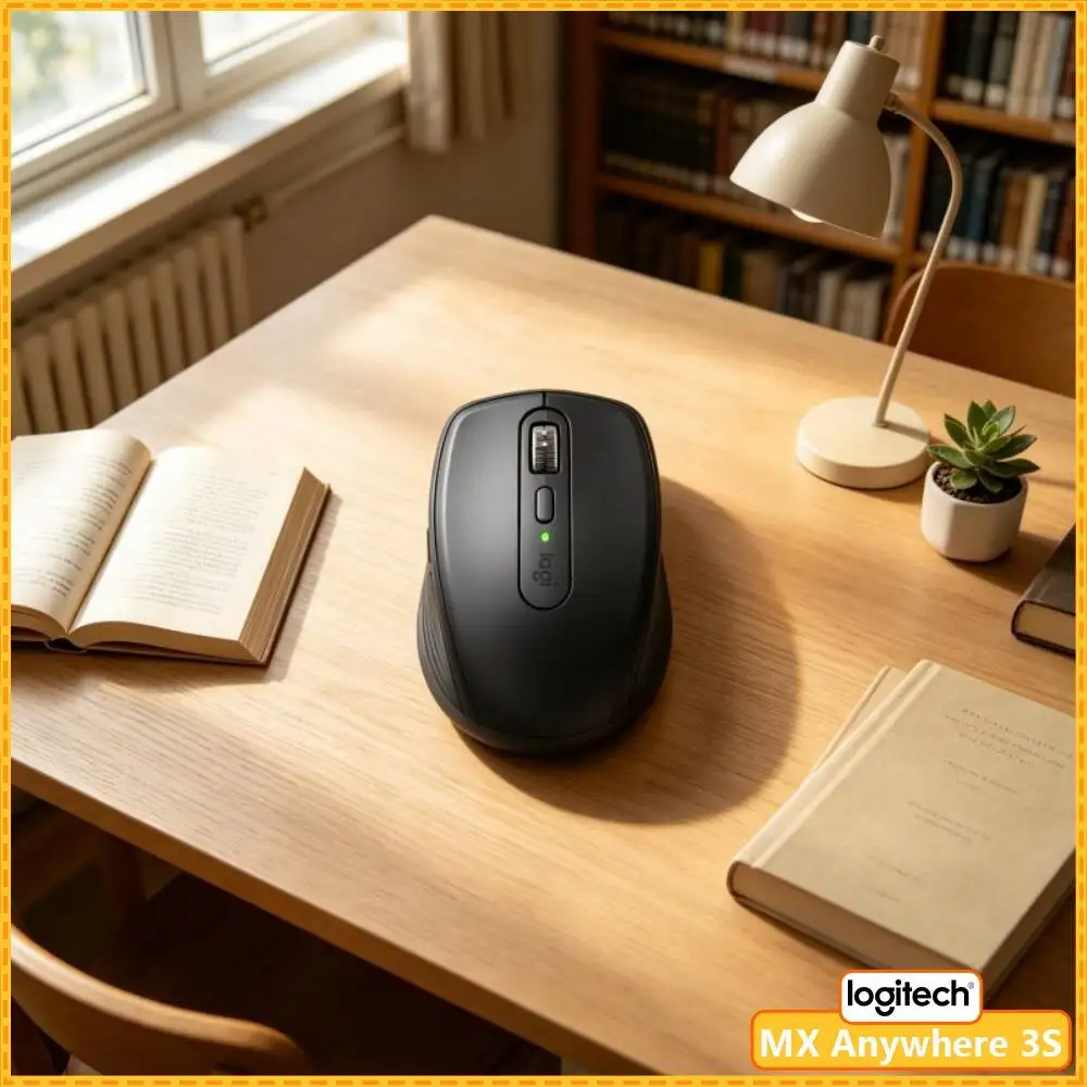 Pro MX Anywhere 3S - 8K DPI, Hyper-Scroll, Multi-OS, Ideal for Auto Brand Business Trip & On-site Work