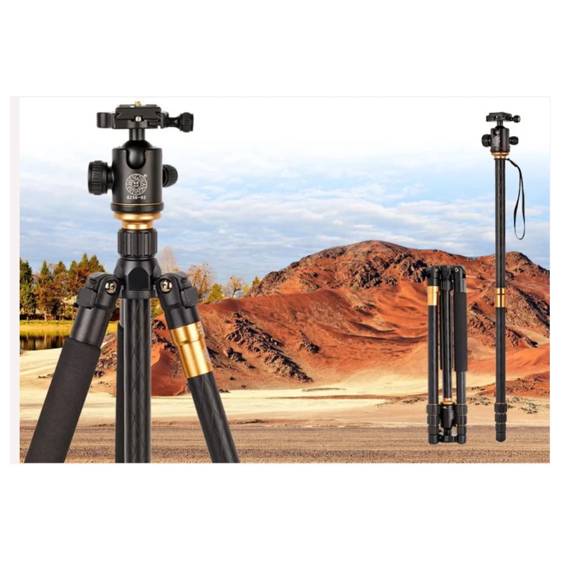 QZSD Beike Q999 Magnesium Aluminium Alloy Tripod Professional Photographic Portable Stand Kit Monopod Ball head For DSLR Camera