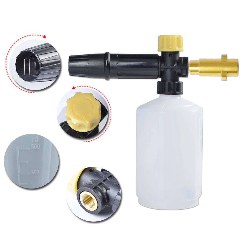 Pressure Washer Snow Foam Lance Foam Nozzle Foam Cannon Soap Gun for Ryobi Karcher Huter Makita High Pressure Cleaner