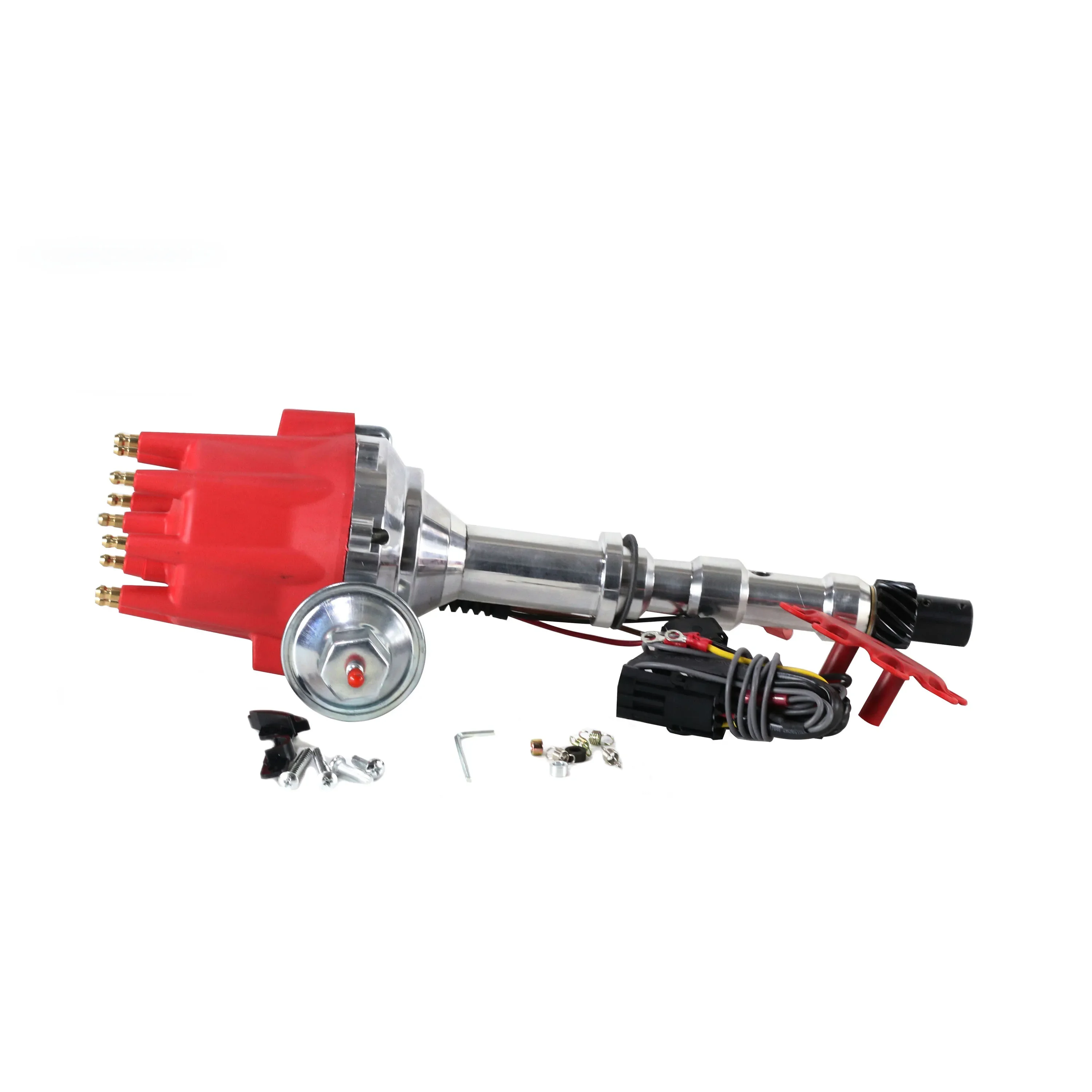 NEW Top Quality HEI / Male Electronic Distributor Motor For Cadillac 472/500 Pro Distributor 8 Cylinders 2897717B RED CAP