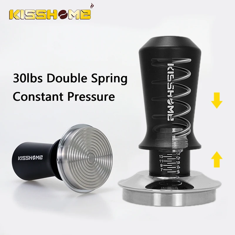 Coffee Tamper 51mm 53mm 58mm Calibrated Dual Spring Loaded 30lb Constant Pressure Leveler Espresso Maker Barista Tools Accsesory