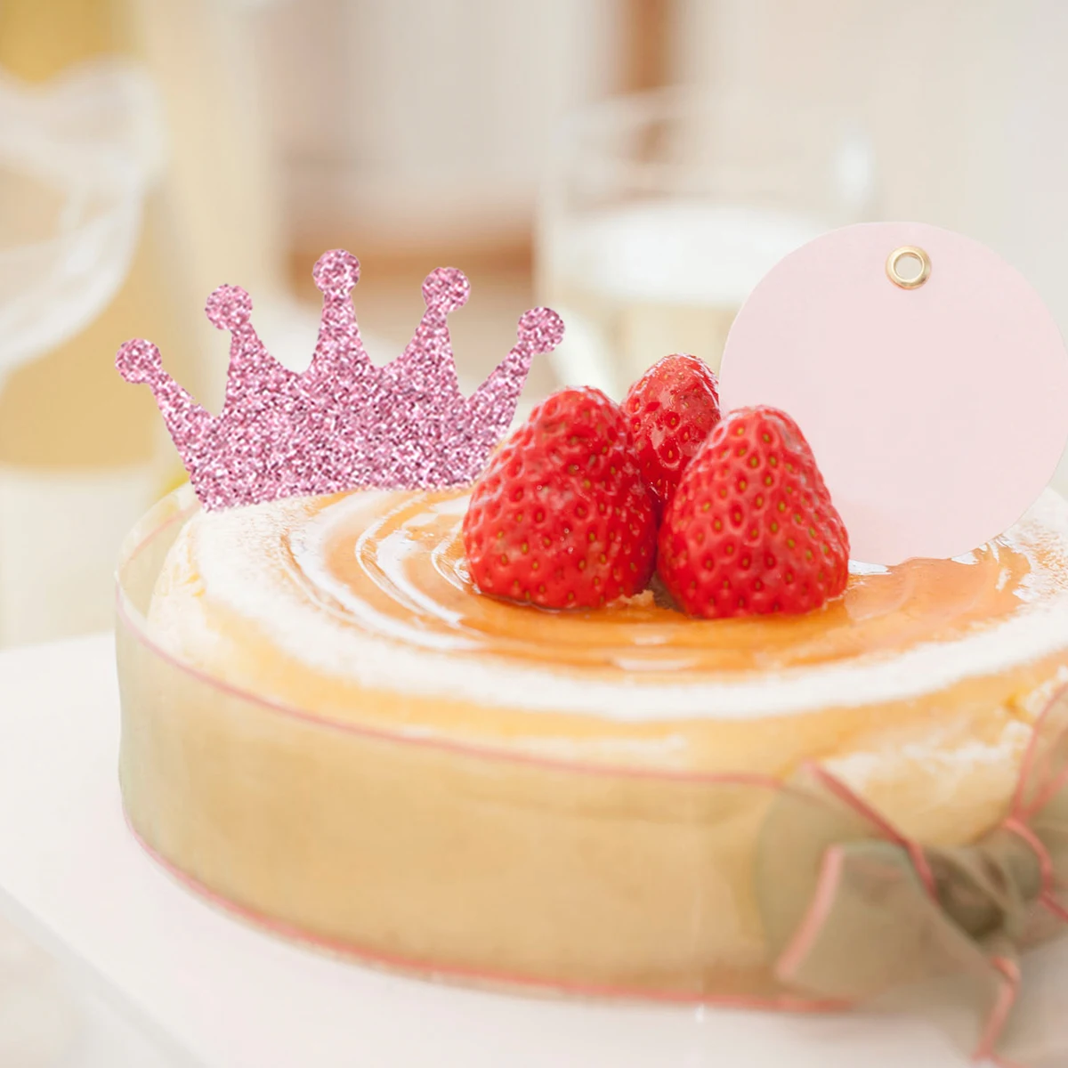 

100pcs Confetti Crown Shape Super Flash Double Sided Scattering Biodegradable Colorful Party Wedding Birthday Decoration Fill