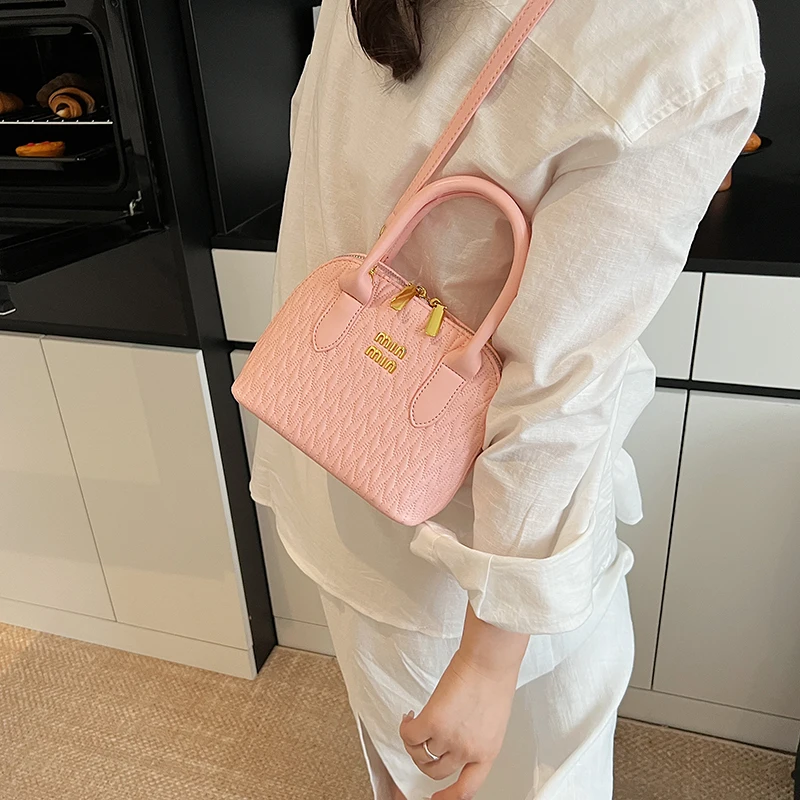 

Casual Simple Leather Diaper Bag Fashionable Letter Logo Crossbody Bag Large Capacity For Women Stylish Commuter