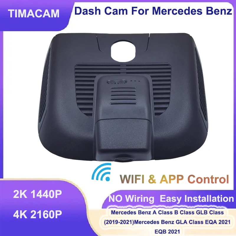 TIMACAM 2K 4K Dash Cam Wifi Plug and Play Car DVR for Mercedes GLB x247 B Class w247 for Mercedes EQA EQB A Class w177 GLA H247