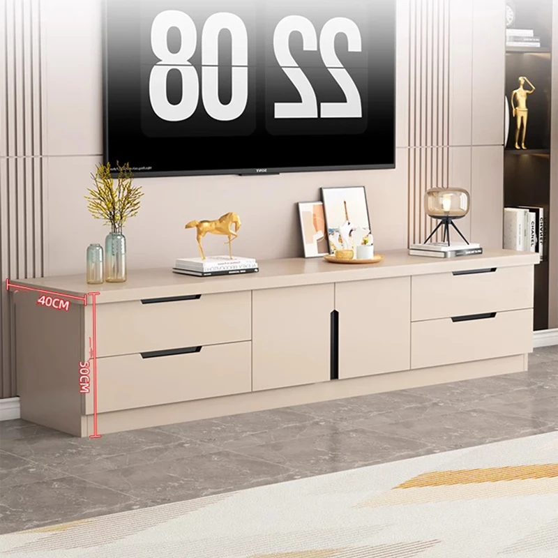 

Solid Wood TV Cabinet Modern and Simple Storage Cabinet Unit for The Bedroom Floor Cabinet for Storage Monitor Stand Luxurious