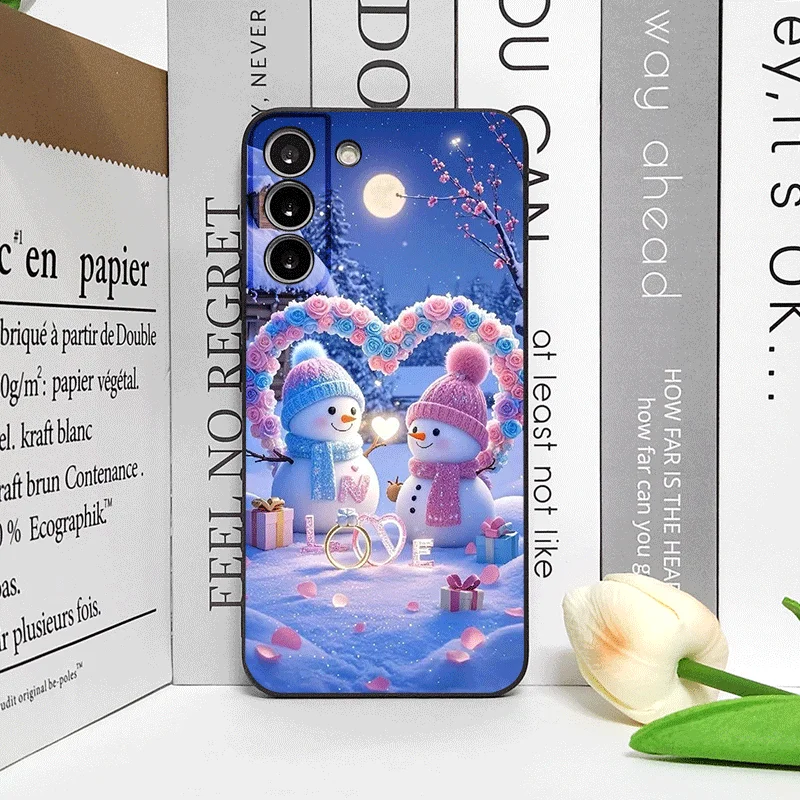 عيد الميلاد الشتاء لطيف ثلج زوجين قضية الهاتف لهواوي نوفا 13 12 11 برو 10 SE ماتي 40 برو زائد P60 P40 برو + 5G لينة يغطي #3