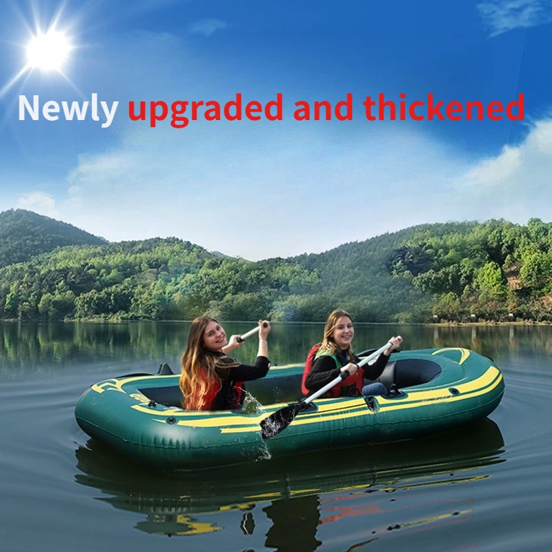 

Надувная лодка для каякинга, утолщенная резиновая лодка, новая, для рыбалки, портативная, армейский зеленый цвет