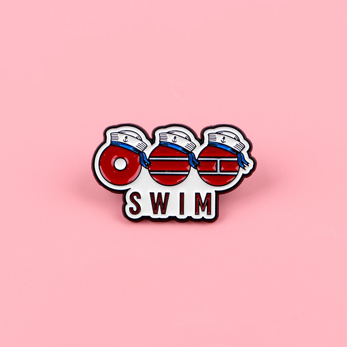 Cartoon Enamel Pin Retro Brooch Funny Swimming Theme Lapel Pin for Jackets Jewelry Clothing Decoration view 3