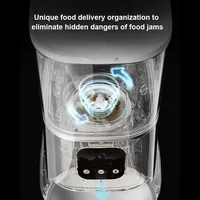 Large 6L Automatic Pet Feeder Video Version Timed Food WiFi Remote Control Dispenser Dog Cat Food Container Made Plastic Battery